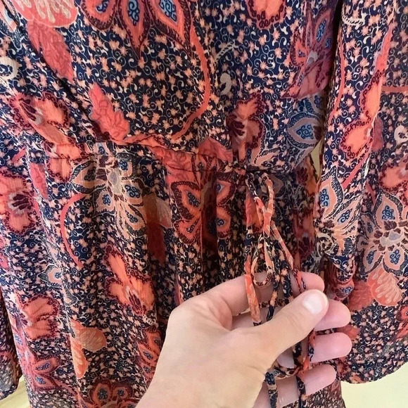 FREE PEOPLE Oversized Floral Mini Dress - Picture 8 of 16